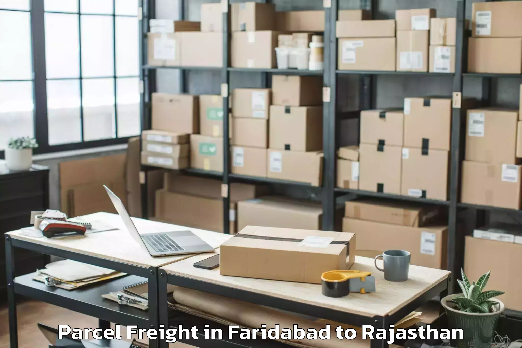 Faridabad to Parbatsar Parcel Freight